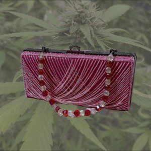 90's Beaded Box Clutch